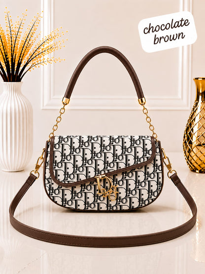 Signature Monogram Saddle Bag