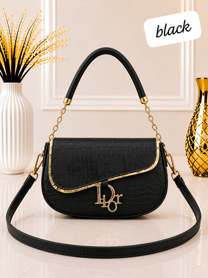 Signature Monogram Saddle Bag