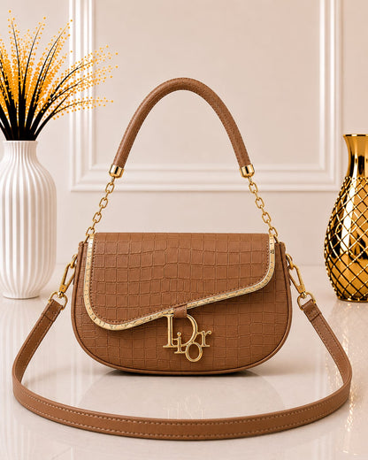 Signature Monogram Saddle Bag
