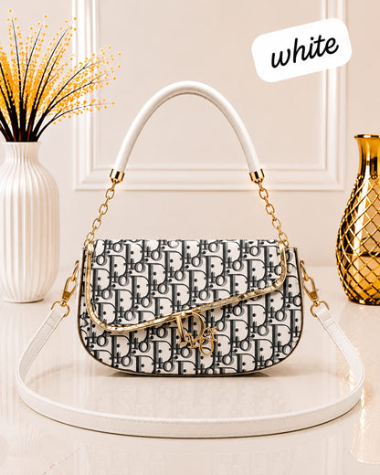 Signature Monogram Saddle Bag