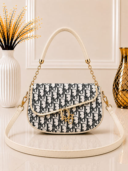 Signature Monogram Saddle Bag