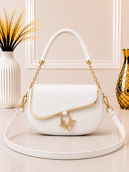 Signature Monogram Saddle Bag
