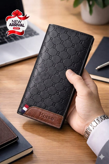 Quilted Geometric Zip-Around Wristlet Wallet