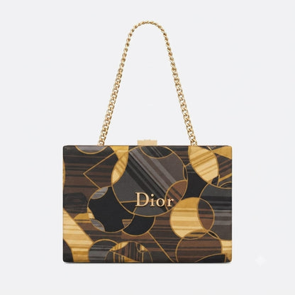 Floral Velvet Box Clutch