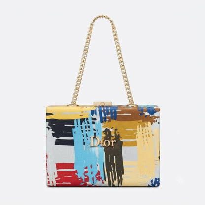 Floral Velvet Box Clutch