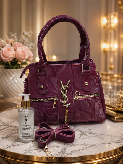 Glossy Marbled Satchel