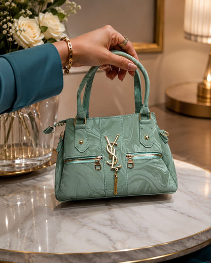 Glossy Marbled Satchel
