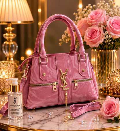 Glossy Marbled Satchel