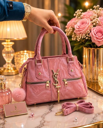 Glossy Marbled Satchel