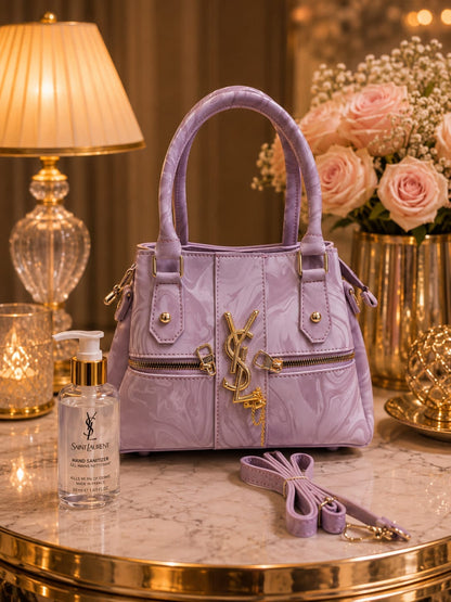 Glossy Marbled Satchel