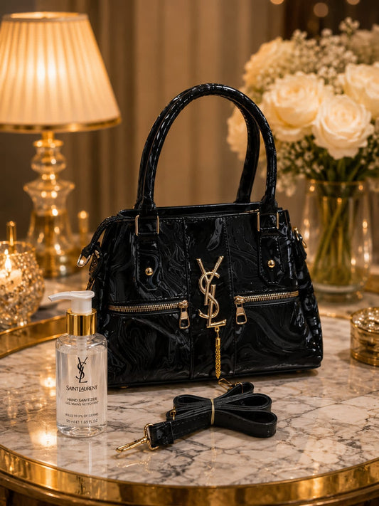Glossy Marbled Satchel