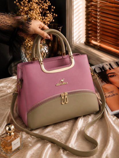 Structured Two-Tone Satchel