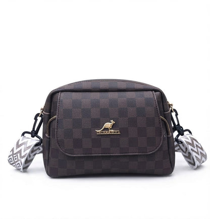 Crossbody Bag with Chevron Strap