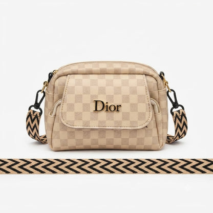 Crossbody Bag with Chevron Strap