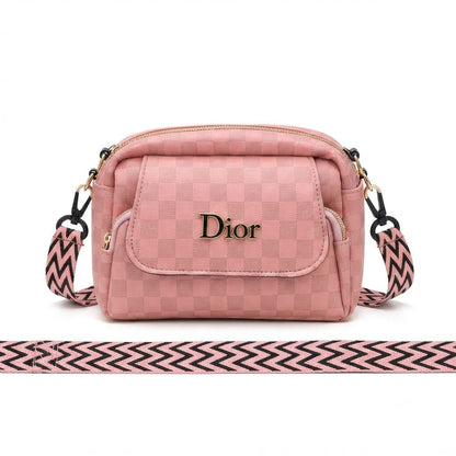 Crossbody Bag with Chevron Strap