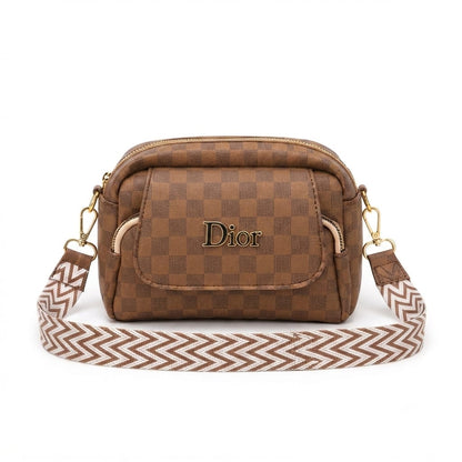 Crossbody Bag with Chevron Strap