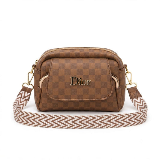 Crossbody Bag with Chevron Strap